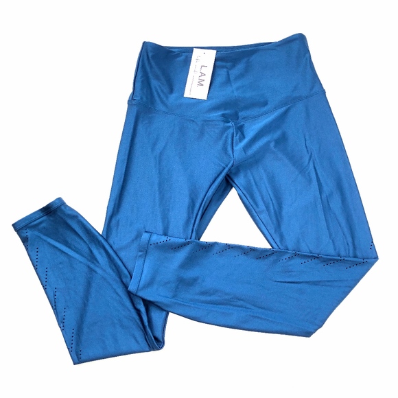 L.A.M Pants - L.A.M | Beatrix Laser Cut Legging Teal Blue